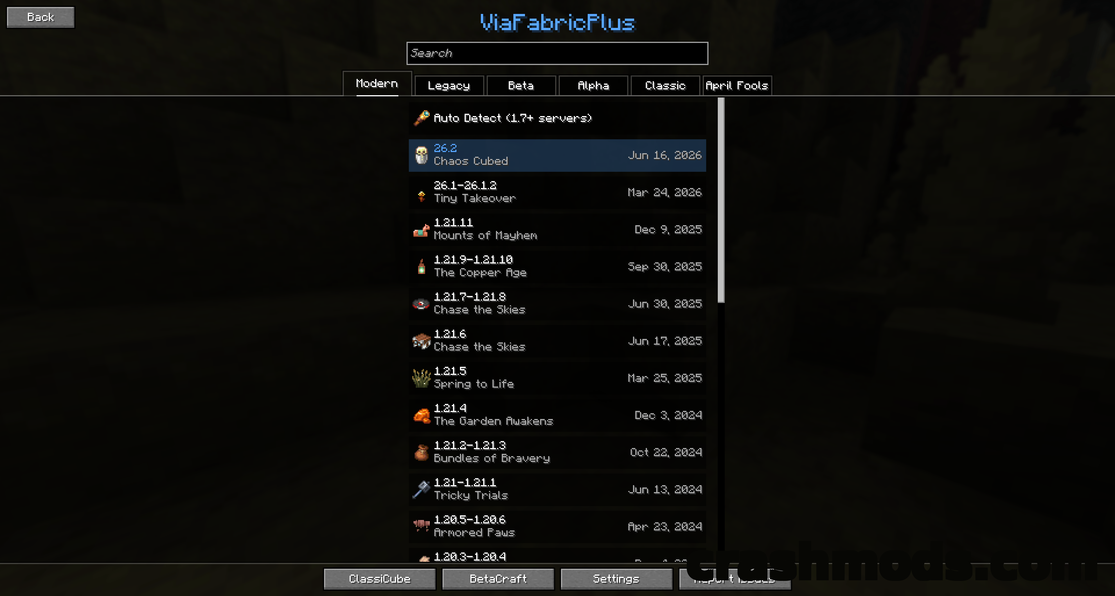 ViaFabricPlus – Multi-Version Server Support From Classic to Bedrock – screenshot 2
