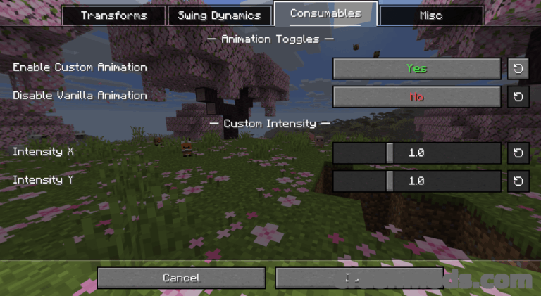 View Model – Customize First-Person Hand Positions Minecraft mod screenshot