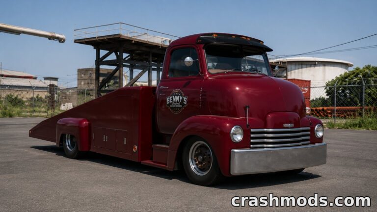 Vintage T-Series – Ramp Truck Body with Working Ramps BeamNG.drive mod screenshot