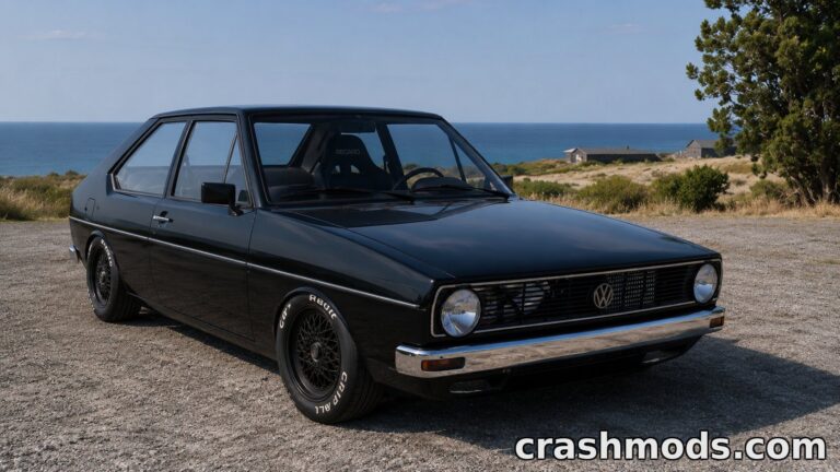 Volkswagen Passat 1977 – Classic Car with Custom Sounds BeamNG.drive mod screenshot