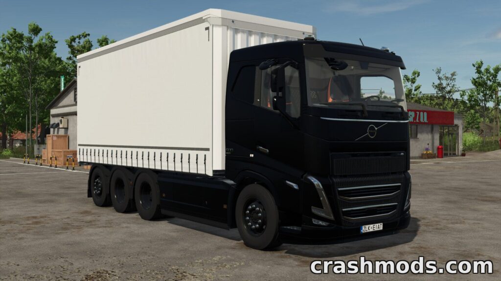 Volvo FH16 Box Truck – 780 hp Curtain Side Hauler Farming Simulator 25 mod screenshot