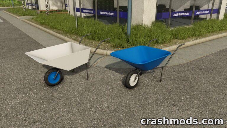 Wheelbarrows – 300 and 500 L Bulk Transport Farming Simulator 25 mod screenshot