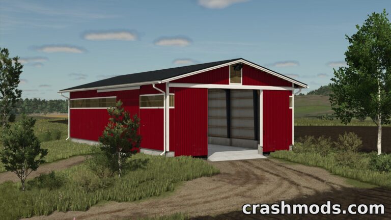 WS11 Machinery Shed – 11 x 20 m Storage Building Farming Simulator 25 mod screenshot
