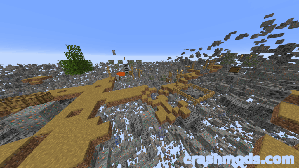 X-Ray World Generation – Ores-Only Void World Datapack Minecraft mod screenshot
