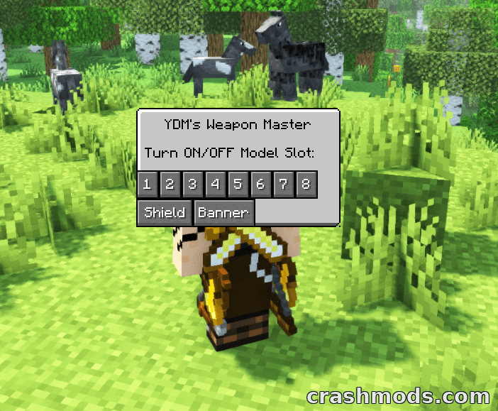 YDM’s Weapon Master – Hotbar Weapons and Tools Shown on Your Character – screenshot 2