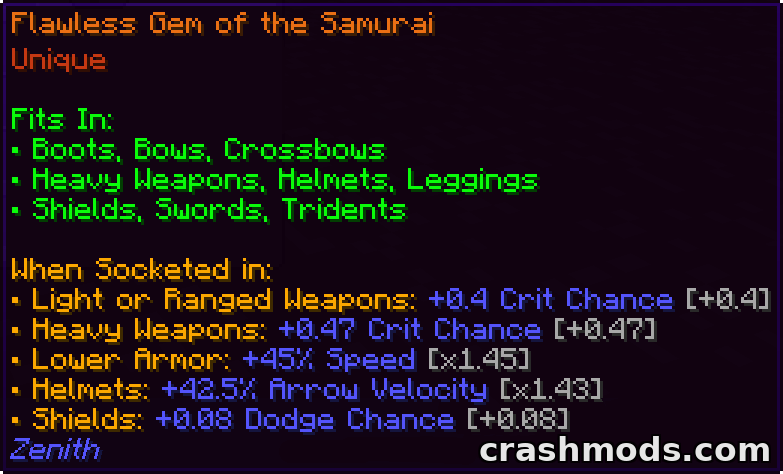 Zenith – Six-Module Overhaul with Gems Sockets and Enchanting Rework – screenshot 4
