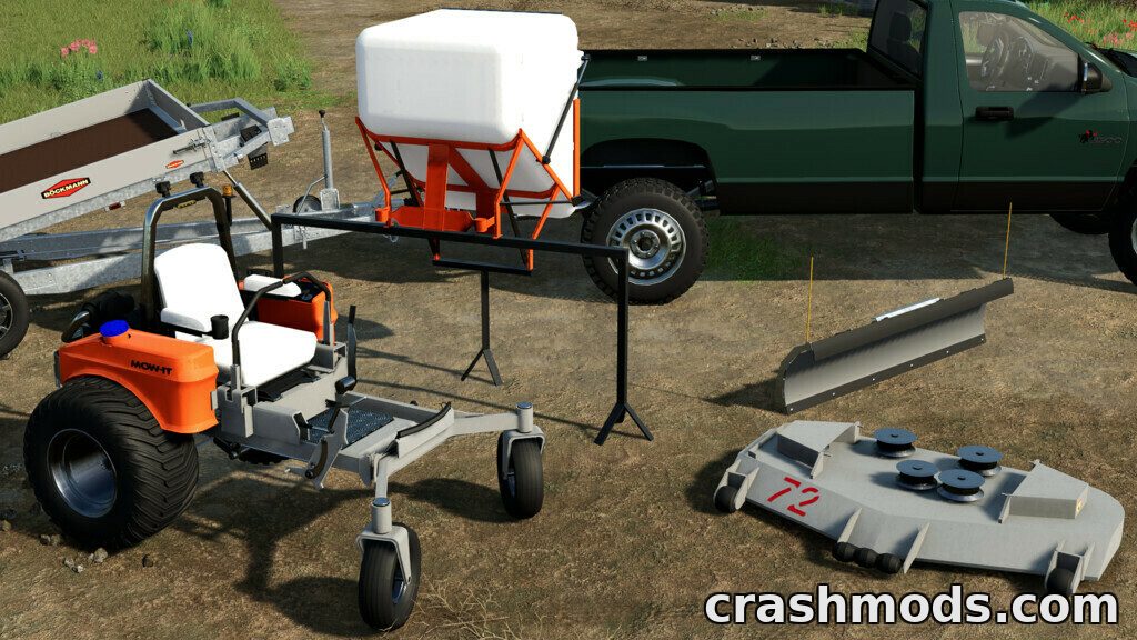 Zero-Turn Mow-IT Pack – Lizard Zero-Turn Mower with Bagger and Leveler – screenshot 5