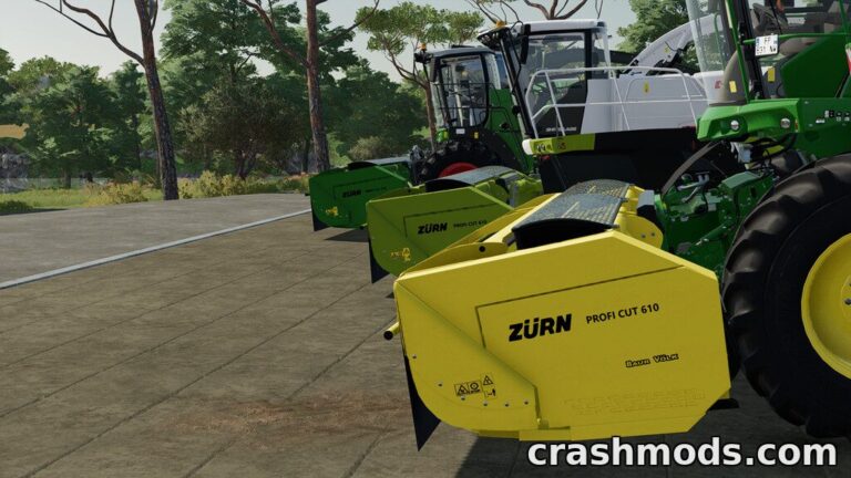 Zürn Profi Cut 610 – 6.1m Direct Cutter for Whole-Crop Silage Farming Simulator 22 mod screenshot