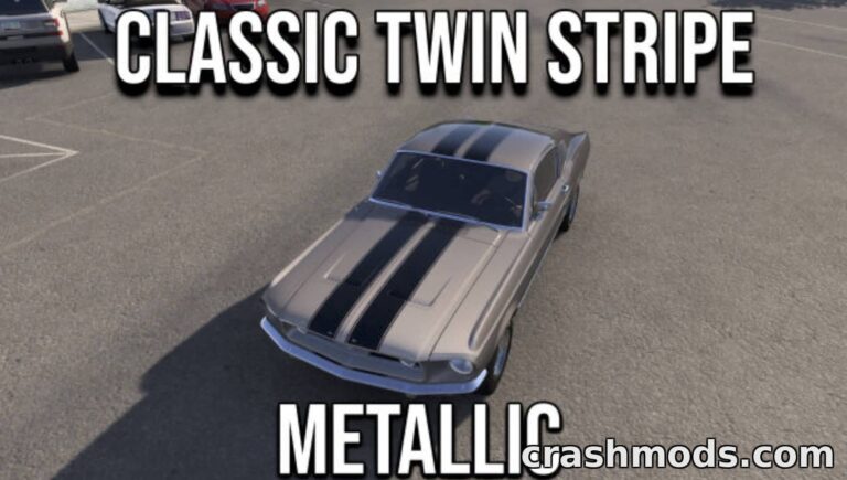 1967 Ford Mustang – Classic Twin Stripe Skin American Truck Simulator mod screenshot