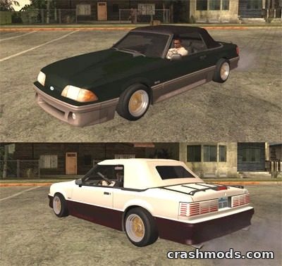 1987 Ford Mustang GT 5.0 Convertible – Menace II Society Style GTA San Andreas mod screenshot
