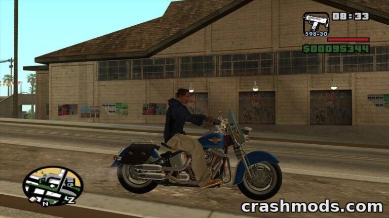 1992 Harley Davidson Fat Boy Lo – Vintage Cruiser Bike GTA San Andreas mod screenshot