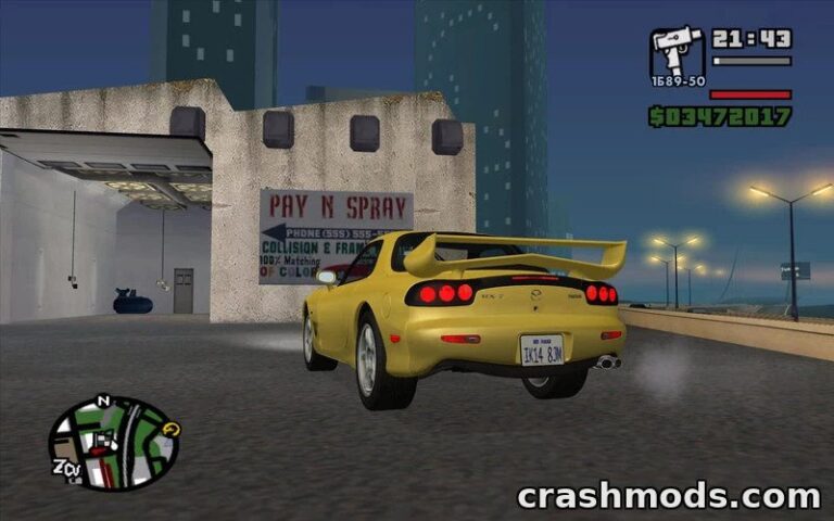 1993 Mazda RX-7 – Japanese Sports Car Model GTA San Andreas mod screenshot