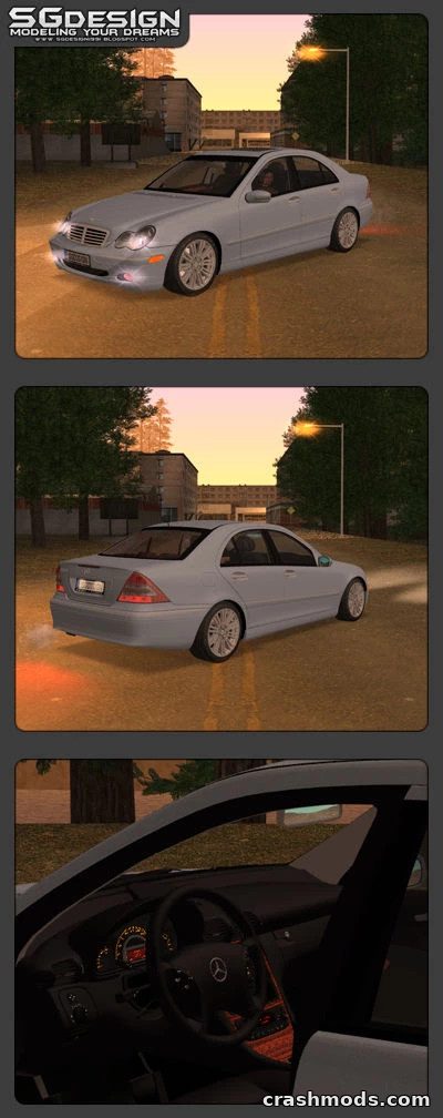 2004 Mercedes-Benz C320 Elegance – Stock Sedan GTA San Andreas mod screenshot