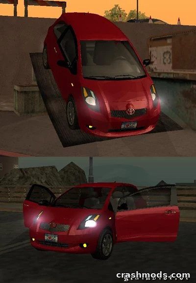 2007 Toyota Yaris – Compact Japanese City Car GTA San Andreas mod screenshot