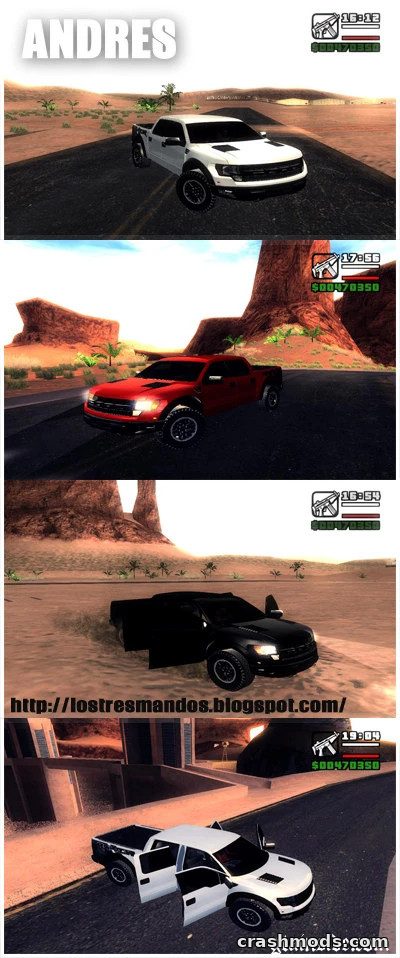 2012 Ford Raptor Crew Cab – Off-Road Pickup Truck GTA San Andreas mod screenshot