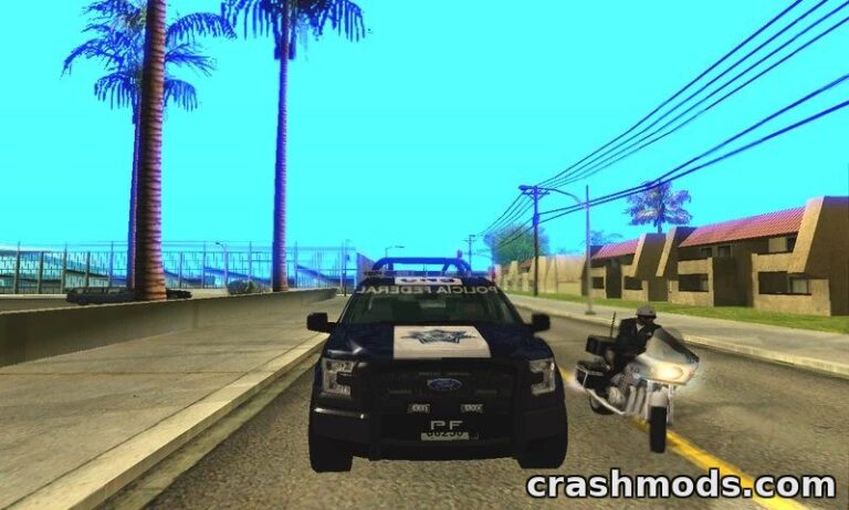 2015 Ford F-150 Policia Federal – Police Pickup Truck GTA San Andreas mod screenshot