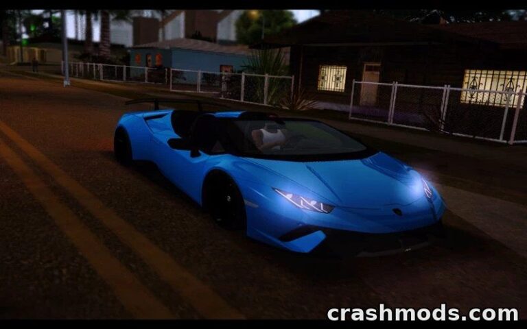 2019 Lamborghini Huracan Performante Spyder – HQ Supercar GTA San Andreas mod screenshot