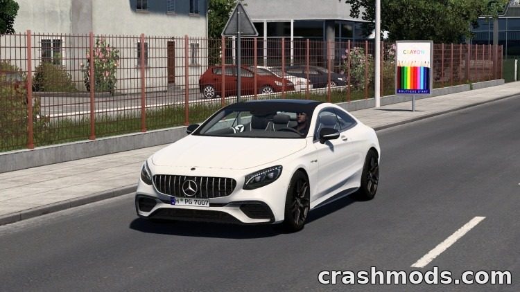 2021 Mercedes-AMG S63 Coupe – Drivable Luxury Coupe Euro Truck Simulator 2 mod screenshot