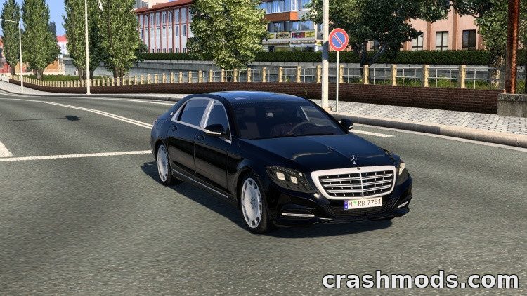 2021 Mercedes-Benz Maybach S 400D – Drivable Luxury Sedan Euro Truck Simulator 2 mod screenshot