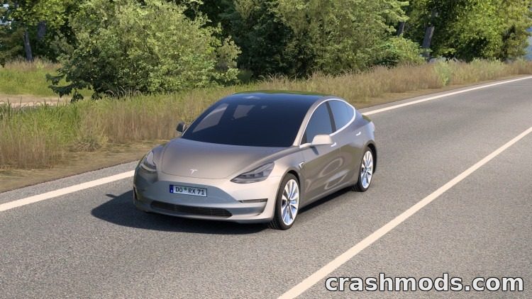 2021 Tesla Model 3 Performance – Rebuilt Electric Sedan Euro Truck Simulator 2 mod screenshot