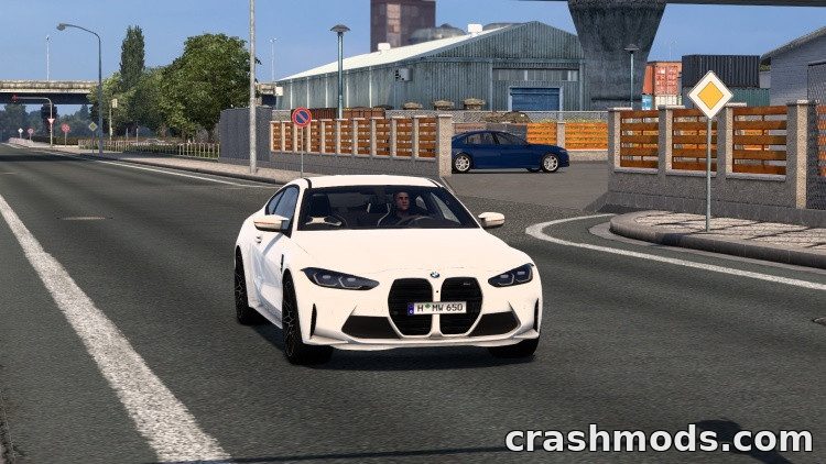 2022 BMW M4 G82 Competition – Coupe with Rough Exhaust Sound Euro Truck Simulator 2 mod screenshot