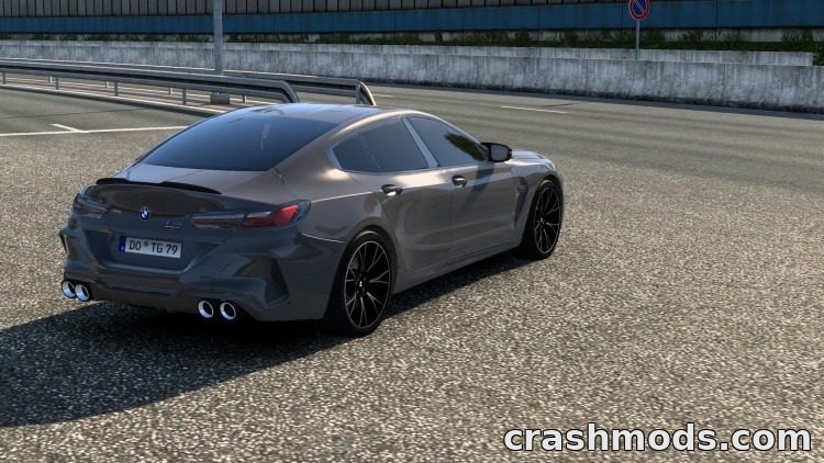 2022 BMW M8 Competition G16 – Coupe with Rough Exhaust Sound Euro Truck Simulator 2 mod screenshot