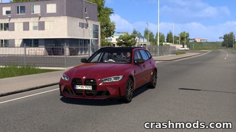 2023 BMW M3 G80 Touring – Drivable Performance Estate Euro Truck Simulator 2 mod screenshot