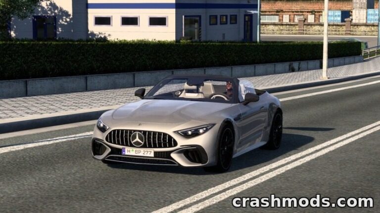 2023 Mercedes-AMG SL 63 – Roadster with Switchable Dashboard Euro Truck Simulator 2 mod screenshot