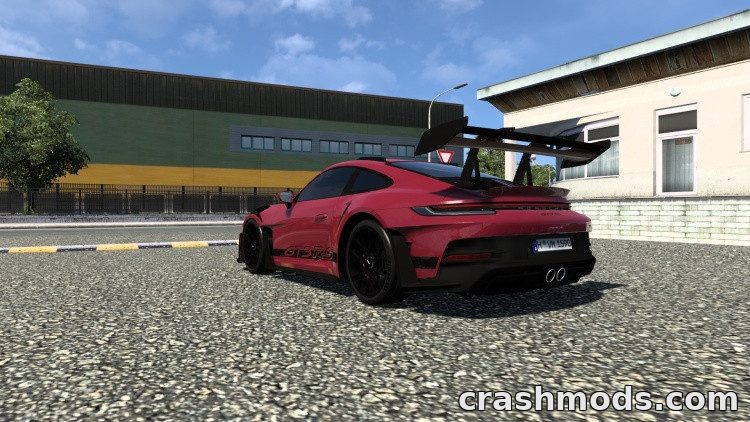 2023 Porsche 911 GT3 RS – Track Car with Interior Add-ons Euro Truck Simulator 2 mod screenshot