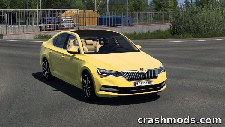 2023 Skoda Superb – Rebuilt Drivable Family Car Euro Truck Simulator 2 mod screenshot
