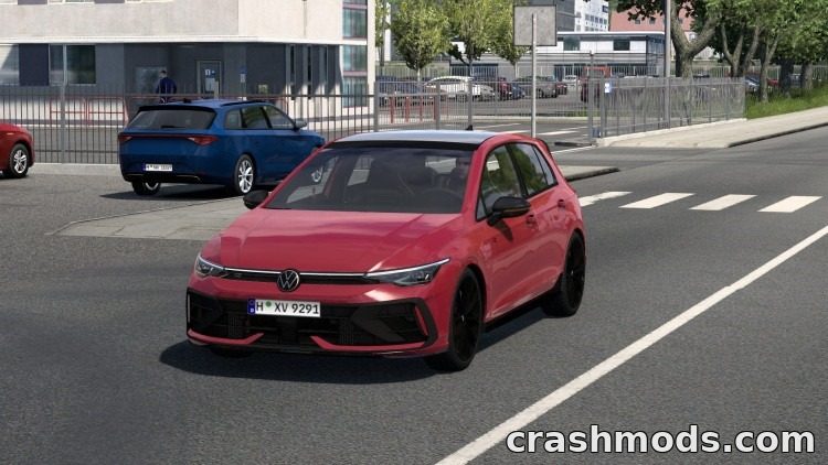 2023 Volkswagen Golf R8.5 – Dual-Screen Dashboard and New Sound Euro Truck Simulator 2 mod screenshot