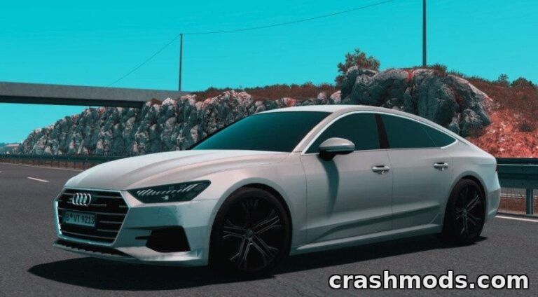 2024 Audi A7 Sportback – Luxury Liftback with Reverse Camera Euro Truck Simulator 2 mod screenshot