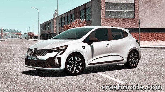 2024 Renault Clio E-Tech – Hatchback with Two Dashboard Screens Euro Truck Simulator 2 mod screenshot