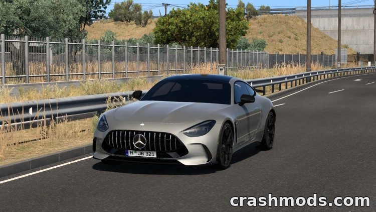 2025 Mercedes AMG GT63 Coupe – Grand Tourer with HQ GPS Euro Truck Simulator 2 mod screenshot