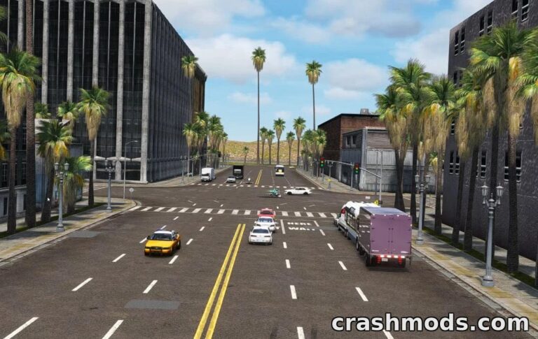2REAL LA Blocks – Realistic City Traffic Simulation Assetto Corsa mod screenshot