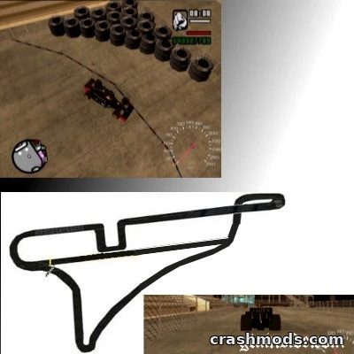 31E Racetrack – Custom Track at LS International Airport GTA San Andreas mod screenshot