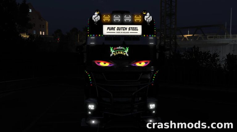 A W LED Panel – Animated Eyes Truck Accessory American Truck Simulator mod screenshot