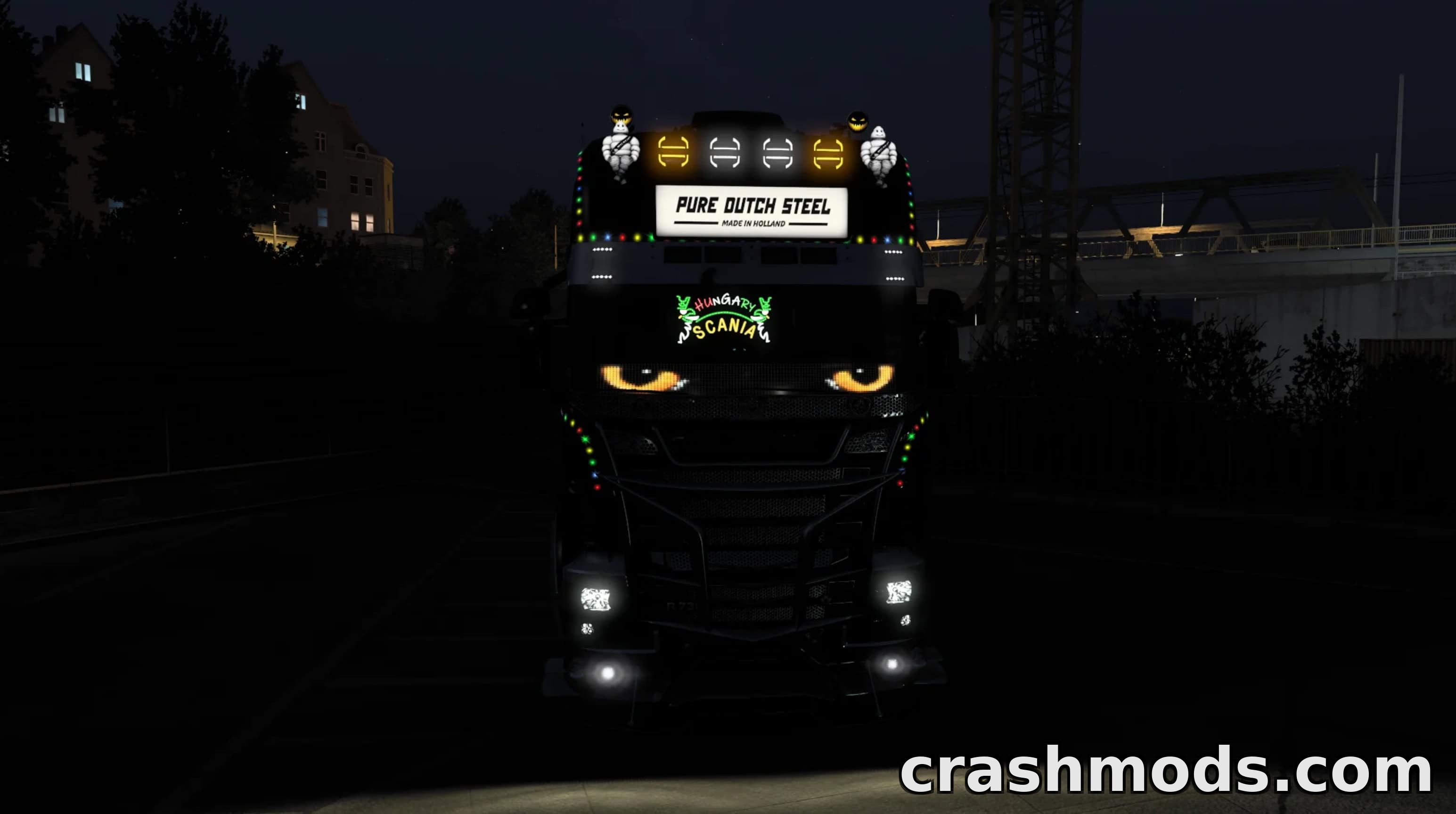 A W LED Panel – Animated Eyes Truck Accessory – screenshot 3