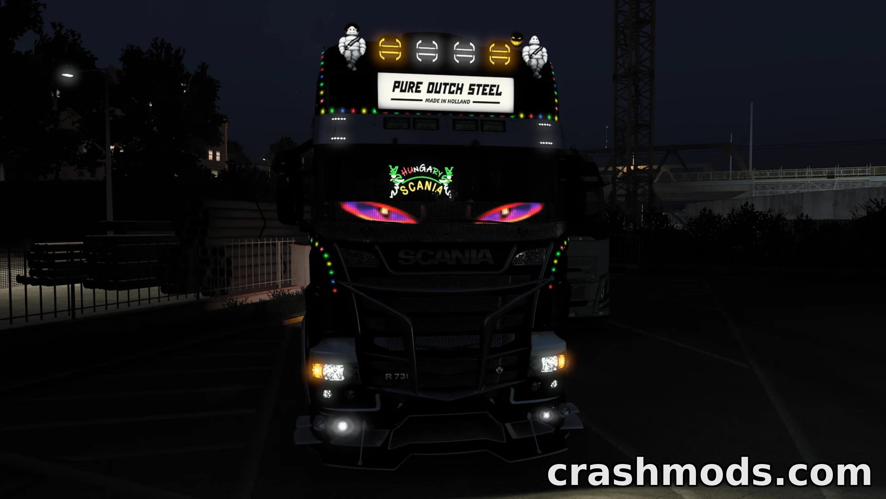 A W LED Panel – Animated Eyes Truck Accessory – screenshot 4