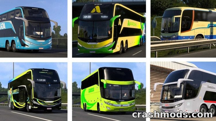 AI Traffic Bus Package – Paradiso, Comil and Vissta Coaches Euro Truck Simulator 2 mod screenshot