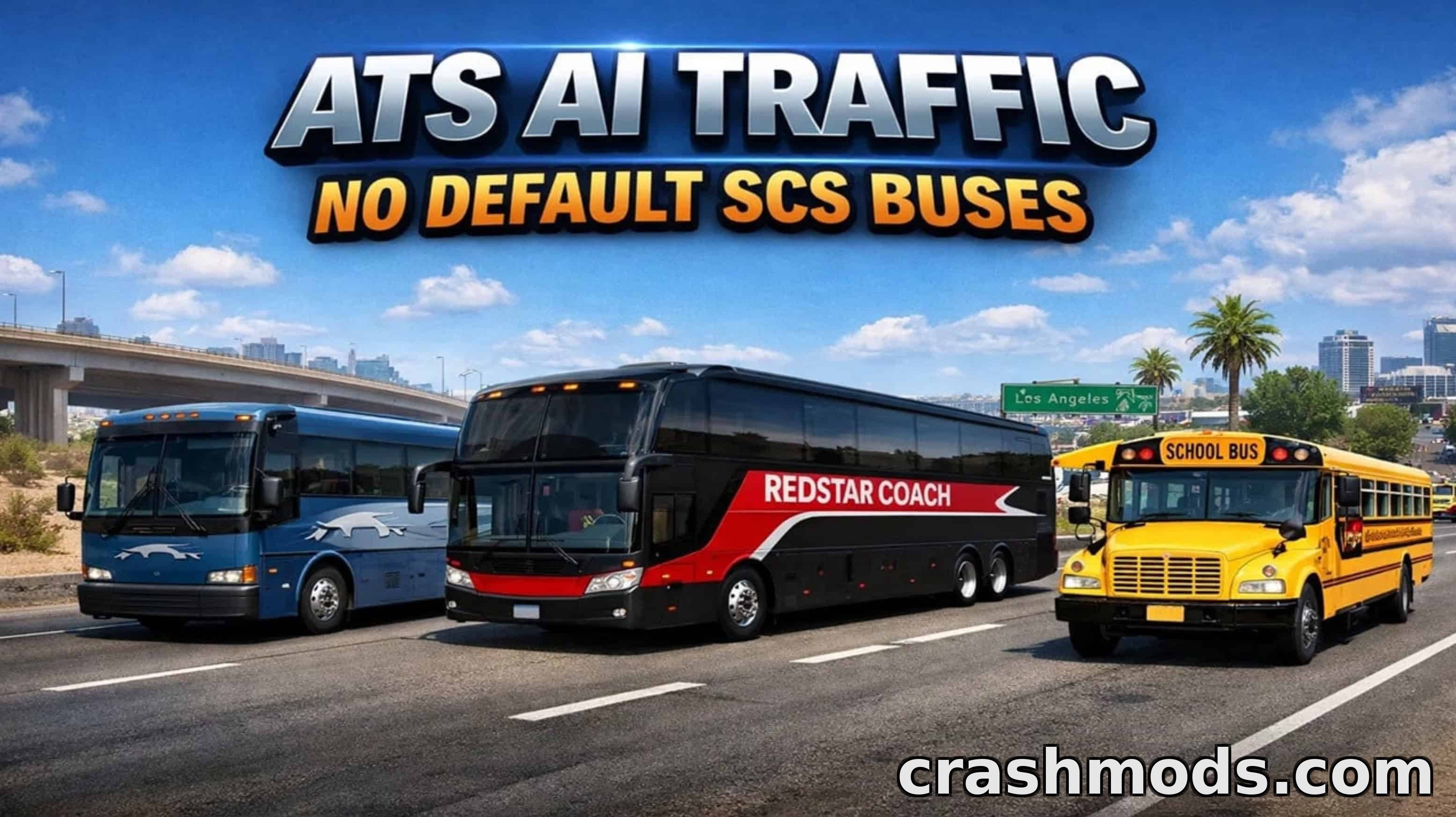 AI Traffic No Default SCS Buses – Realistic Bus Variety – screenshot 2