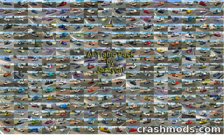 AI Traffic Pack – 526 Standalone Cars with Real 3D Logos – screenshot 2