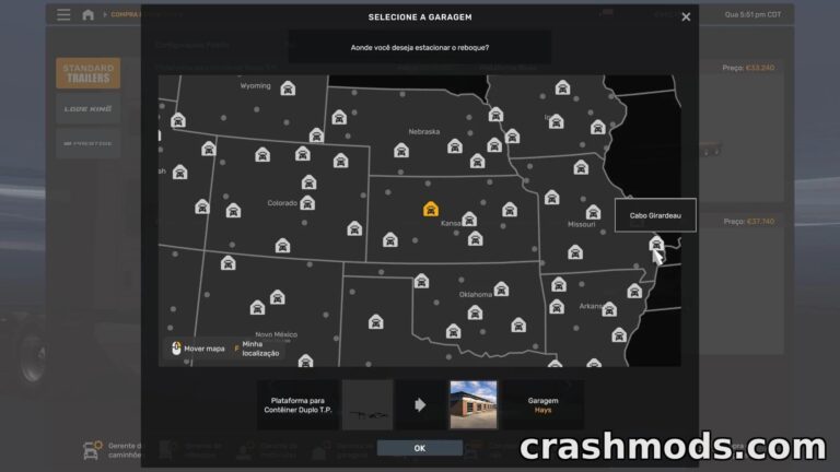 All Trailers Unlocked – Double & Triple Trailer Access American Truck Simulator mod screenshot