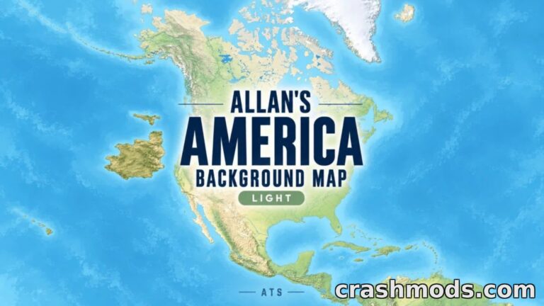 Allan’s America Background – 4K Terrain Map American Truck Simulator mod screenshot