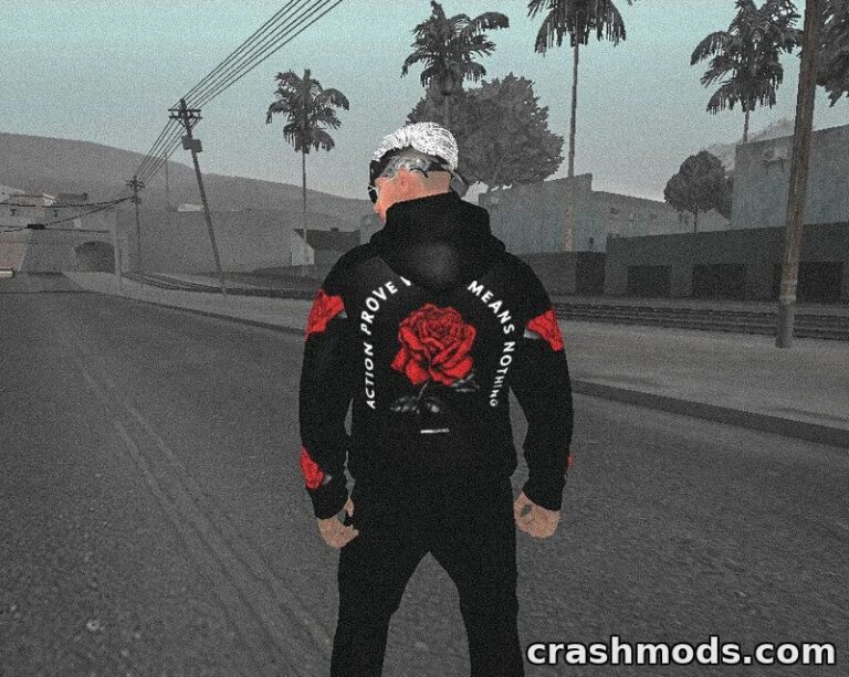 Atta Halilintar Rose Skin – AHHA Hoodie Edit GTA San Andreas mod screenshot