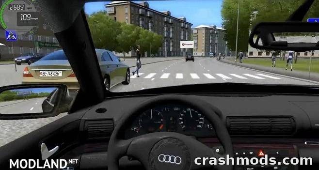 Audi A4 1.9 TDI – Realistic Sedan Driving Experience City Car Driving mod screenshot