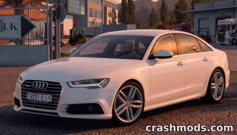 Audi A6 C7 3.0 TFSI – Detailed Car Add-on American Truck Simulator mod screenshot