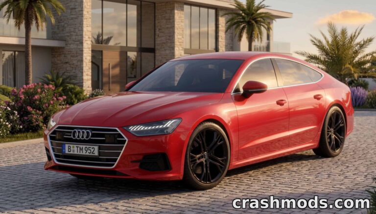 Audi A7 Sportback – Realistic Interior & Exterior Car American Truck Simulator mod screenshot