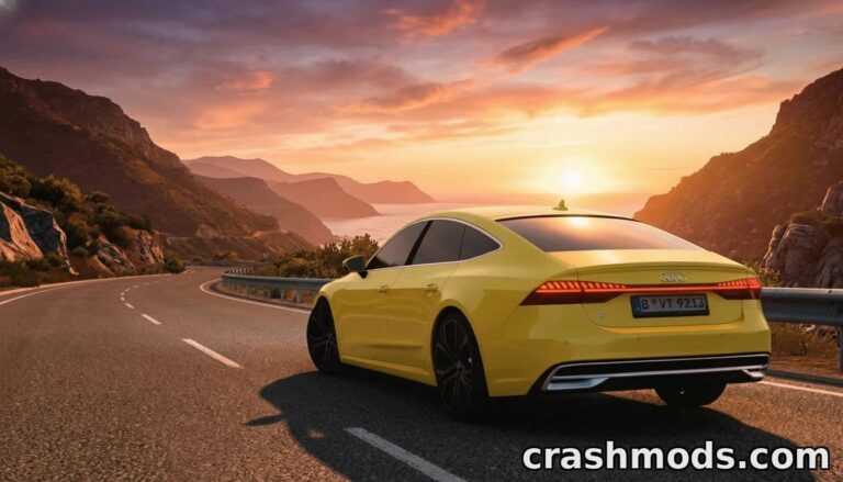 Audi A7 Sportback 2024 – High-Quality Virtual Car Experience American Truck Simulator mod screenshot