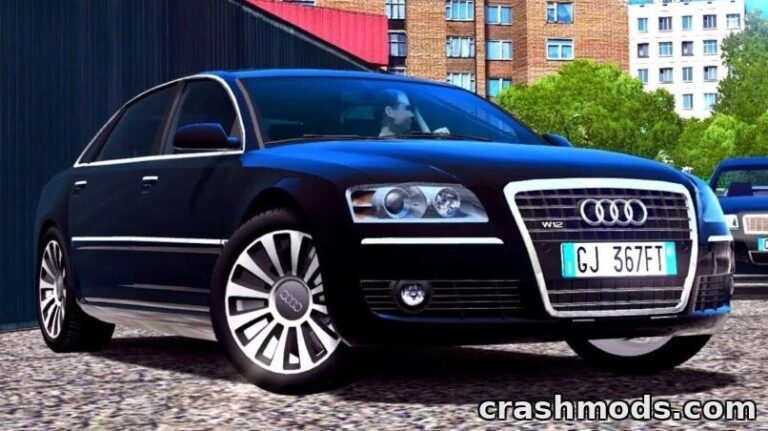 Audi A8 D3 6.0 Long Quattro – Executive Car with Launch Control City Car Driving mod screenshot